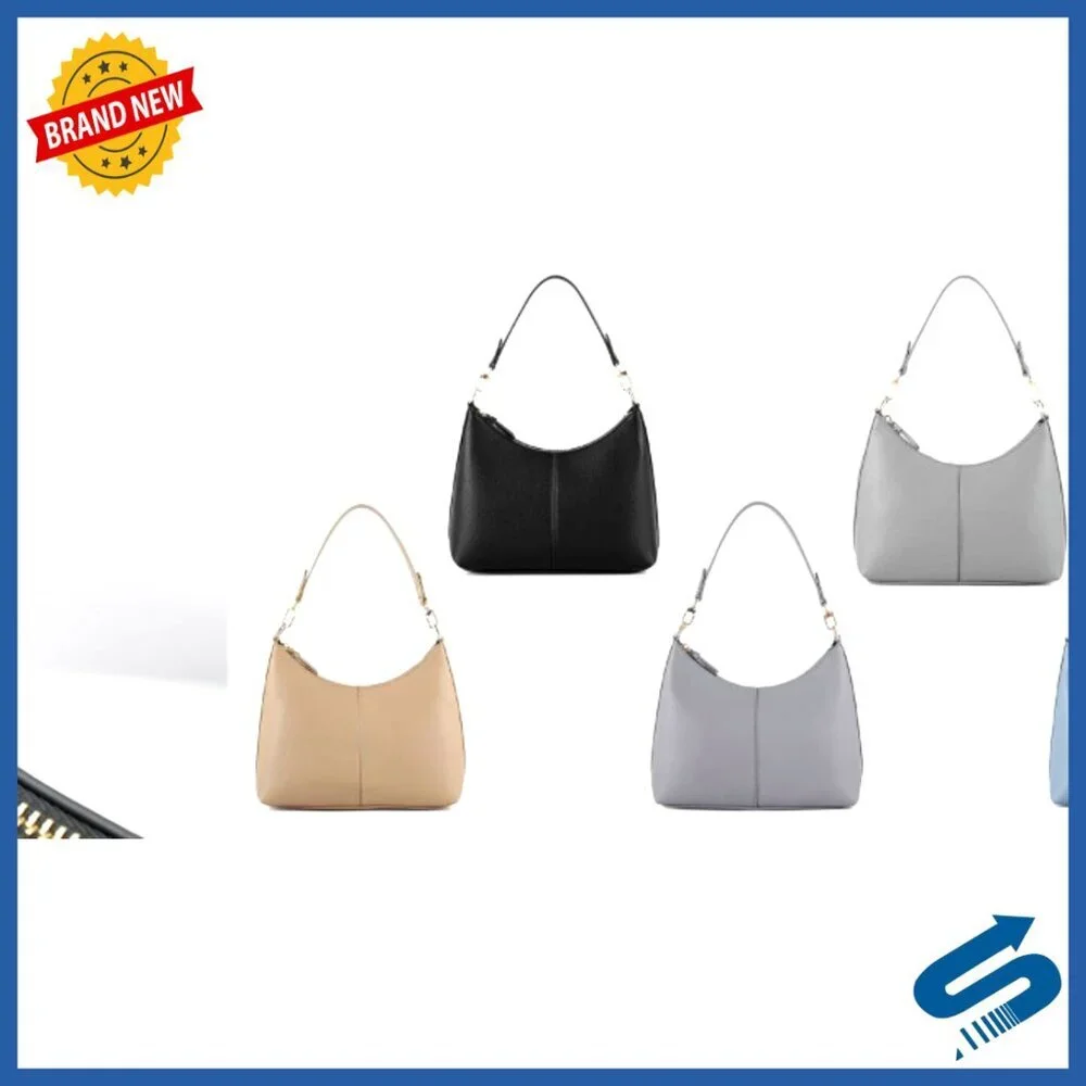 Small Waterproof Leather Crossbody Bag Mini Purse for Work Travel